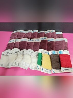 Vintage Wicking Yarn Bundle.  Set Of 26 Cards. (0836)